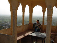 D'une des terrasses, aux portes du Rajasthan 